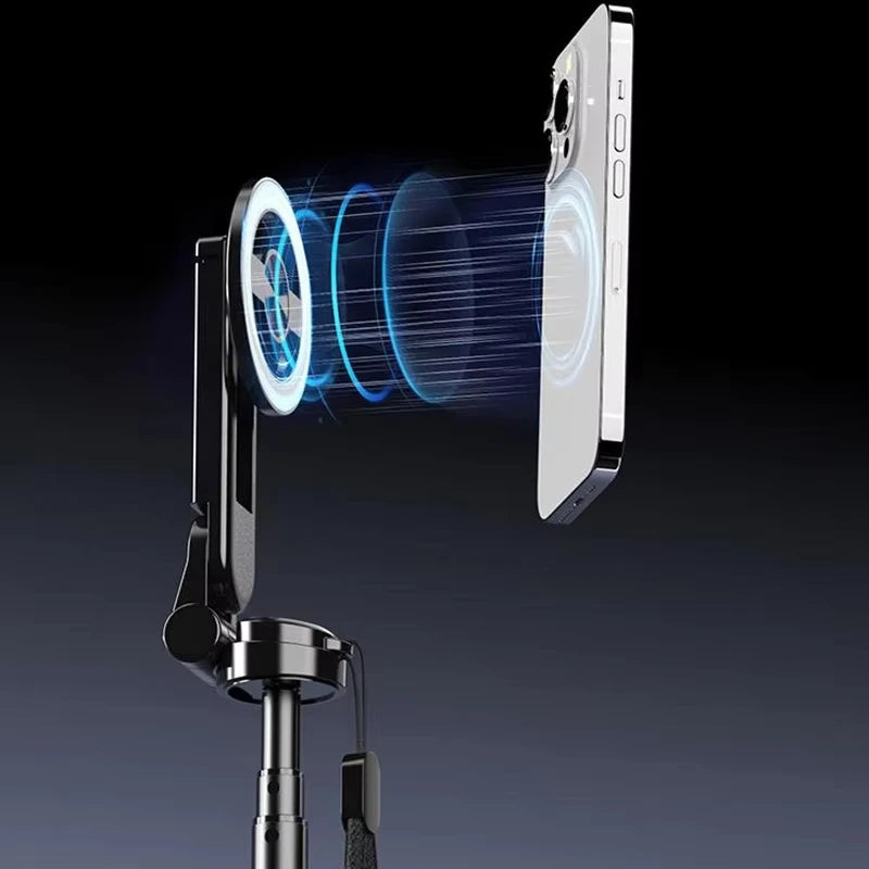MagniSnap™ 4-in-1 Selfie Stick – Rotate, Snap, Shine