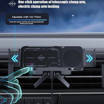 ChargeGrip™ – 360° Wireless Car Mount