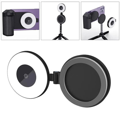 Glow & Snap: 3-in-1 Magnetic Selfie Light