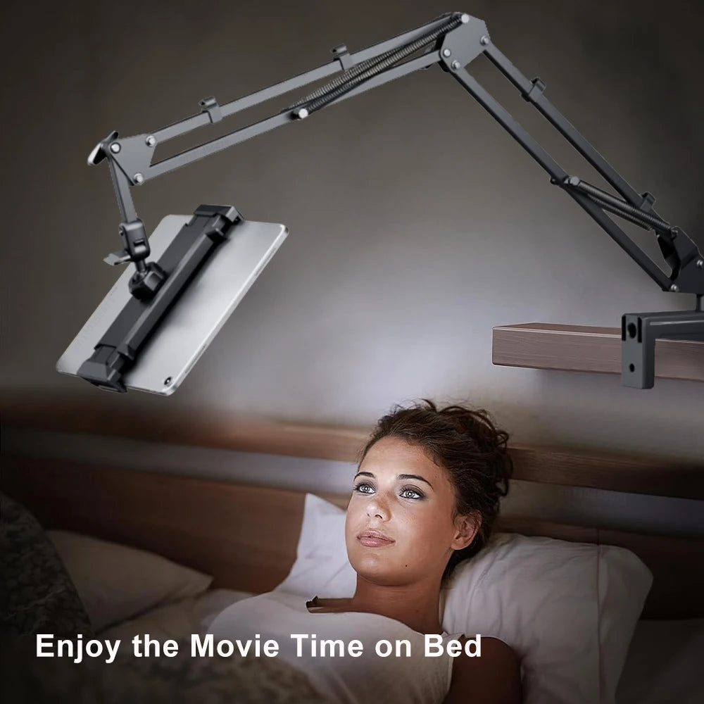 Hands-Free Bed Phone Mount – Adjustable Arm for Perfect Viewing!