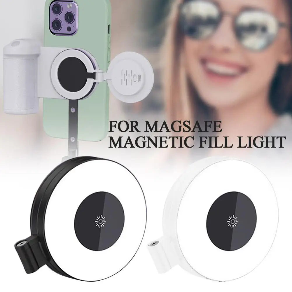 Glow & Snap: 3-in-1 Magnetic Selfie Light